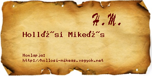 Hollósi Mikeás névjegykártya